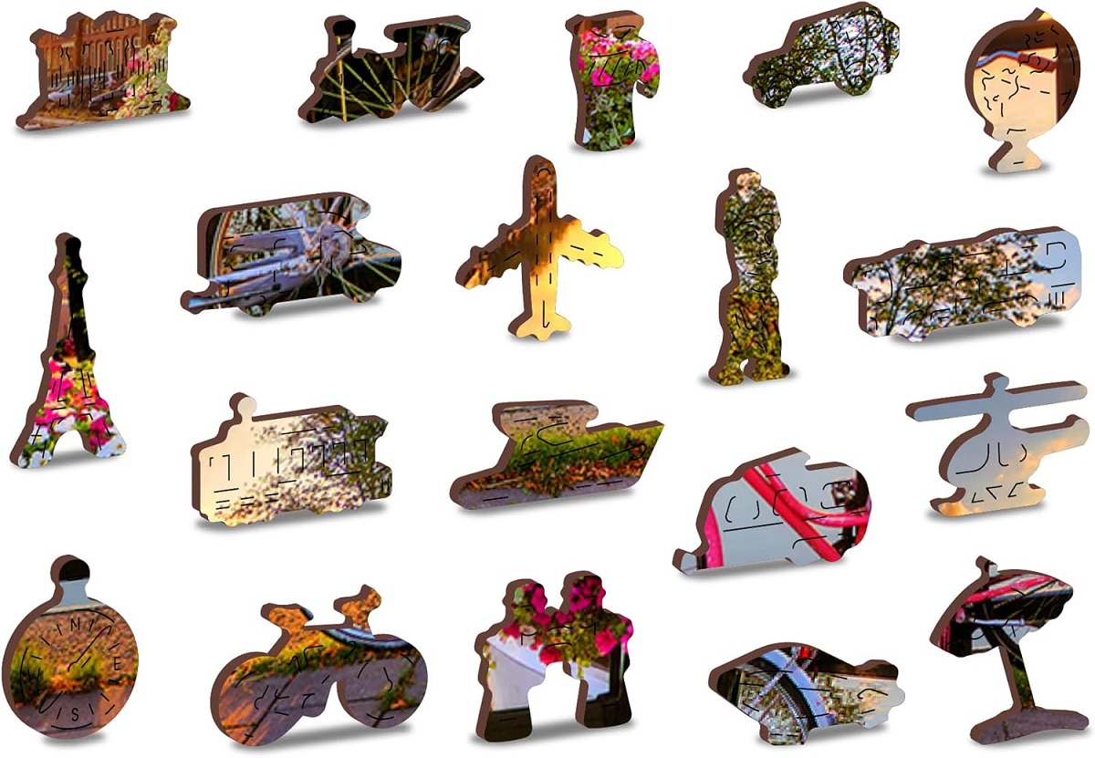 Puzzle 1010 din lemn: Bicicletele din Amsterdam