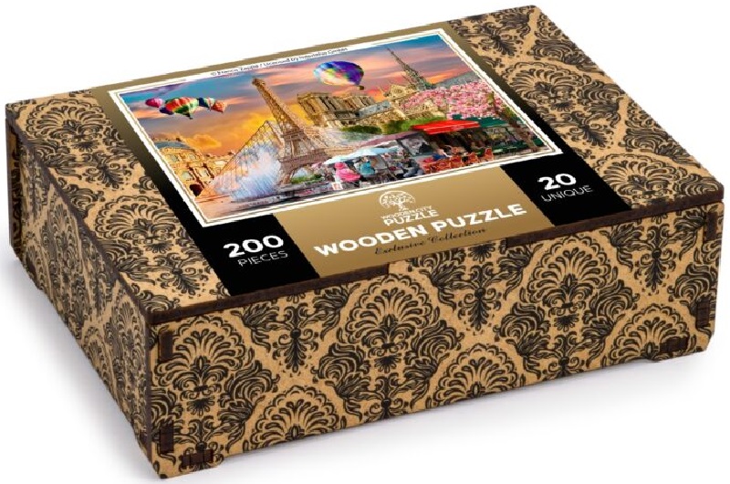 Puzzle 200 din lemn: Primavara la Paris