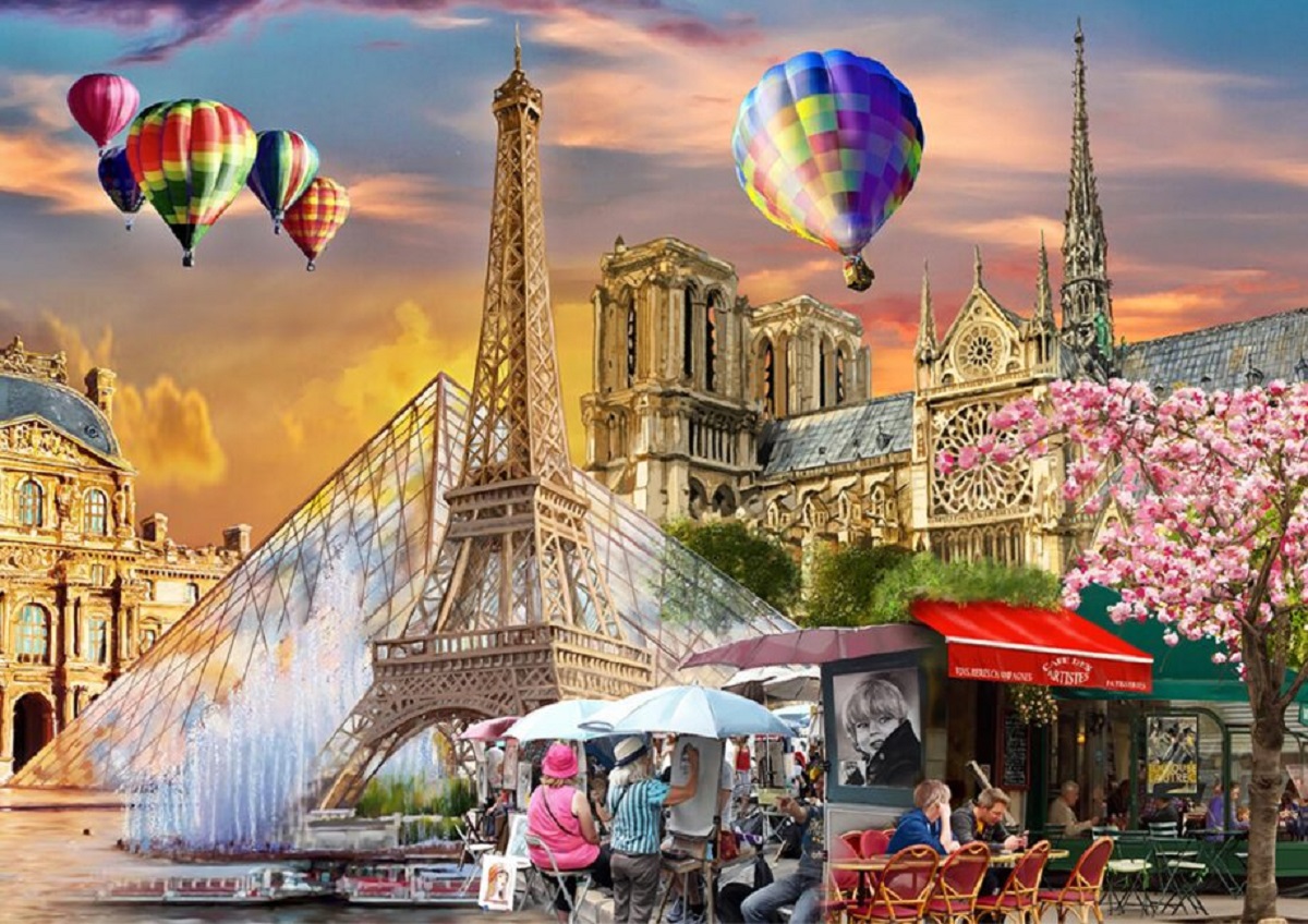 Puzzle 200 din lemn: Primavara la Paris