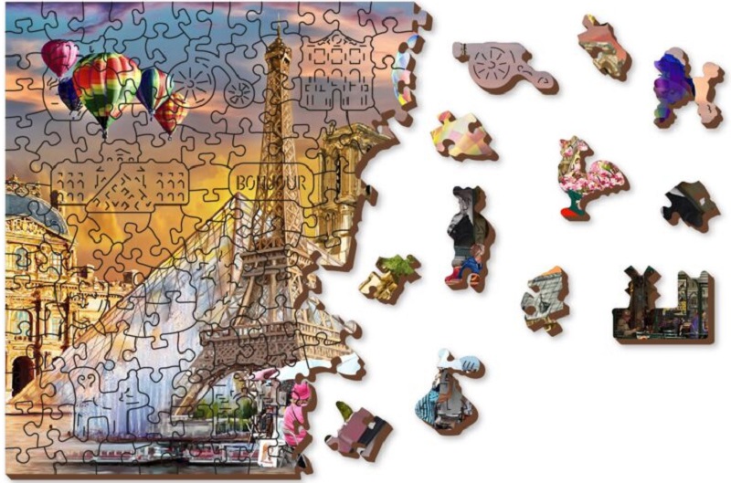 Puzzle 200 din lemn: Primavara la Paris