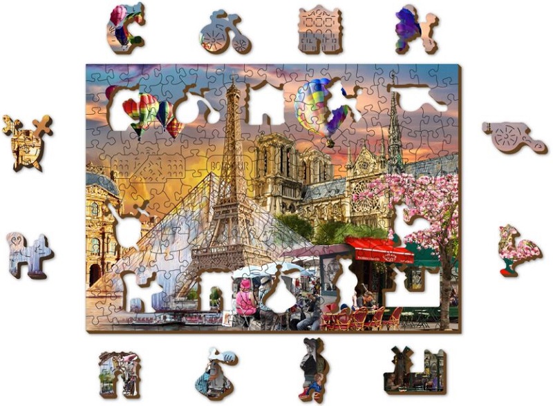 Puzzle 200 din lemn: Primavara la Paris