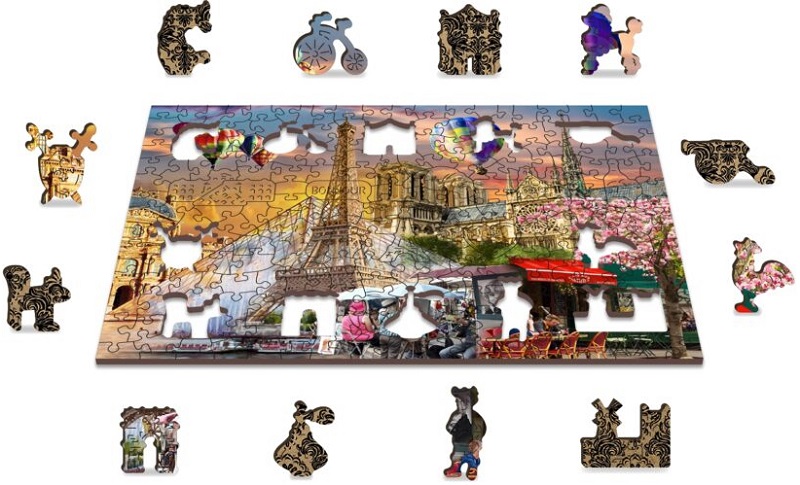 Puzzle 200 din lemn: Primavara la Paris