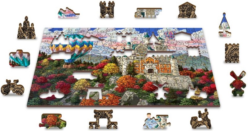 Puzzle 200 din lemn: Castelul Neuschwanstein