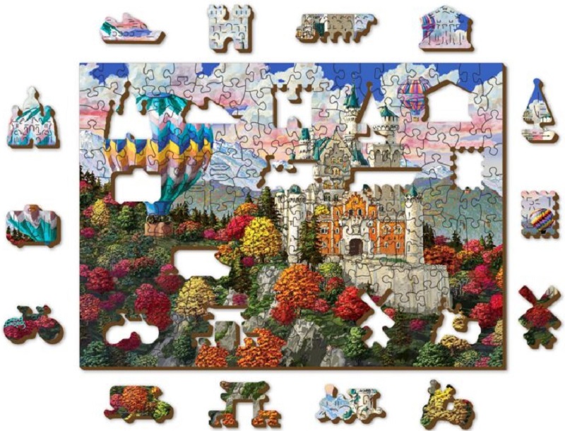 Puzzle 200 din lemn: Castelul Neuschwanstein