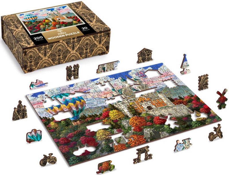 Puzzle 200 din lemn: Castelul Neuschwanstein