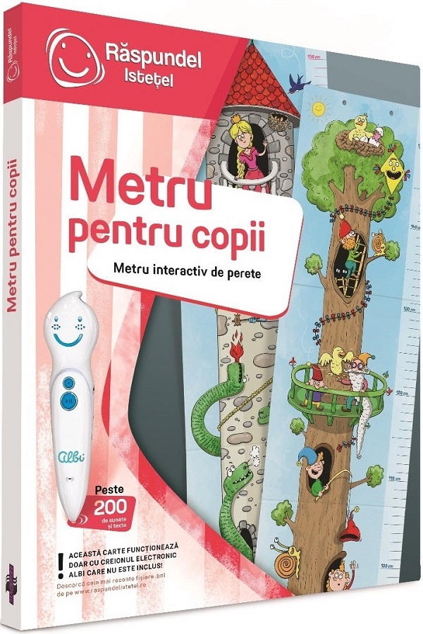 Metru pentru copii. Carte interactiva: Raspundel Istetel