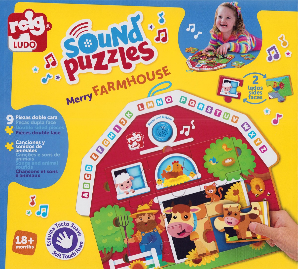 Puzzle cu sunete. Animale de la ferma