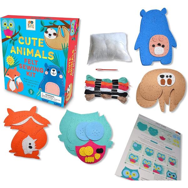 Joc creativ: Set de cusut. Cute animals 