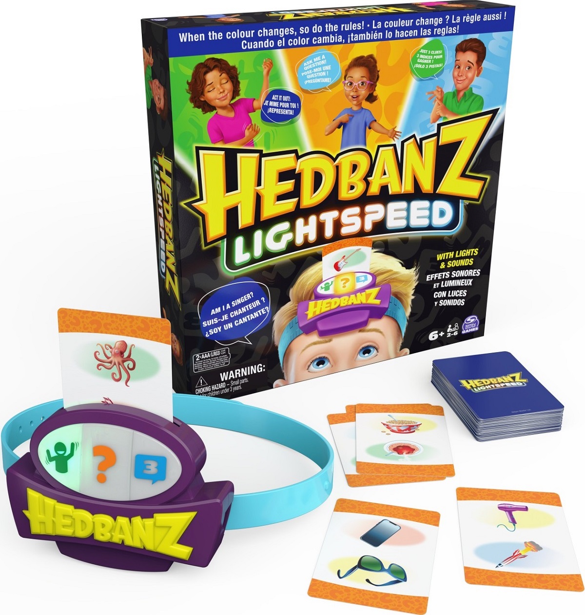 Joc de societate: Hedbanz Lightspeed