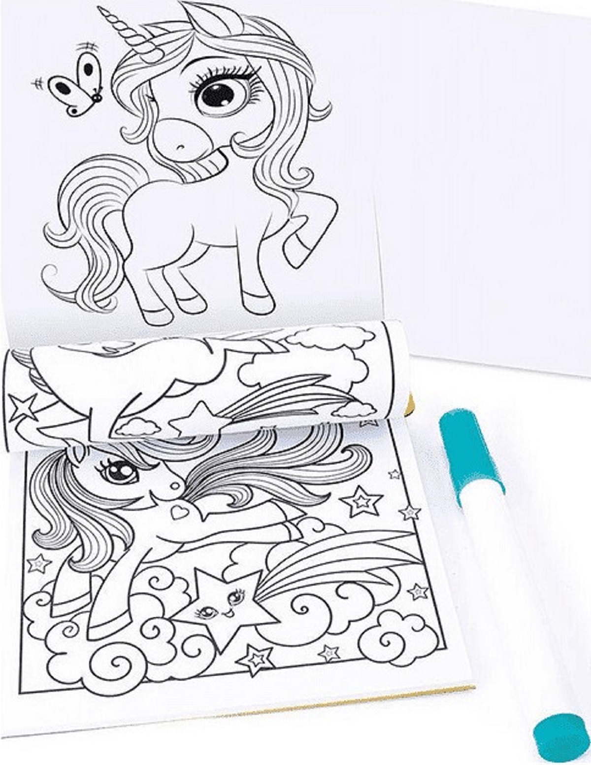 Set de desen Pocket: Unicorni. Fantasy Dreams