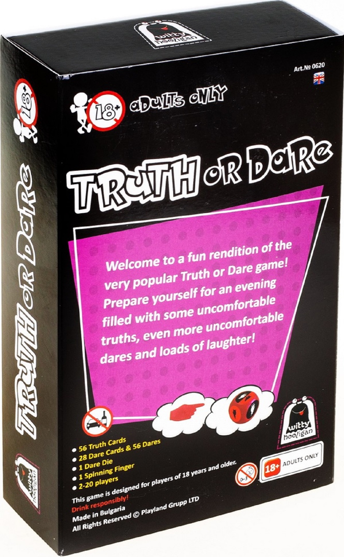 Joc pentru adulti in limba engleza. Truth or dare (Adevar sau provocare)