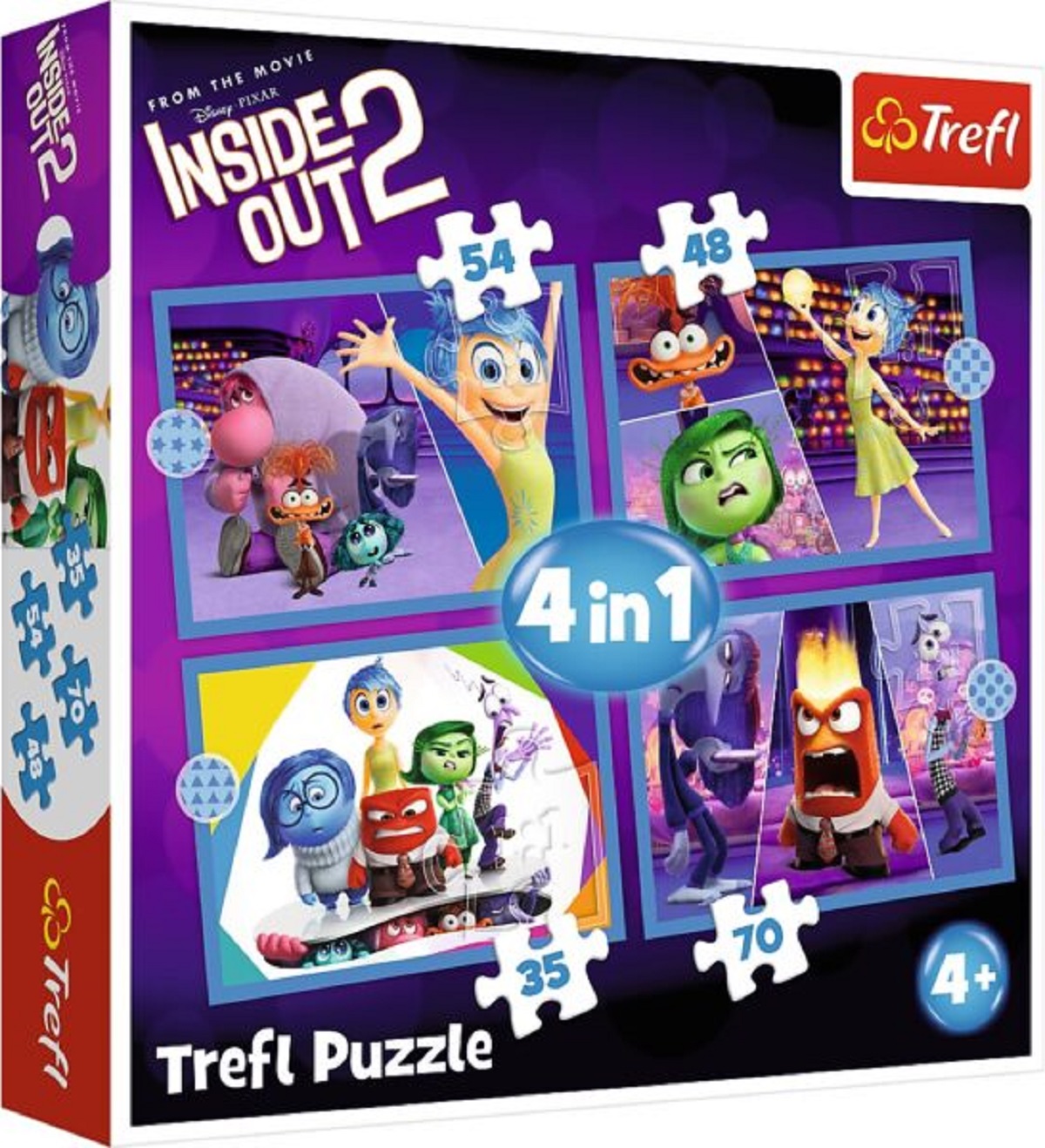 Puzzle 4 in 1. Inside out 2: O lume plina de emotii