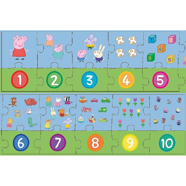 Puzzle 20 Peppa Pig: Numere