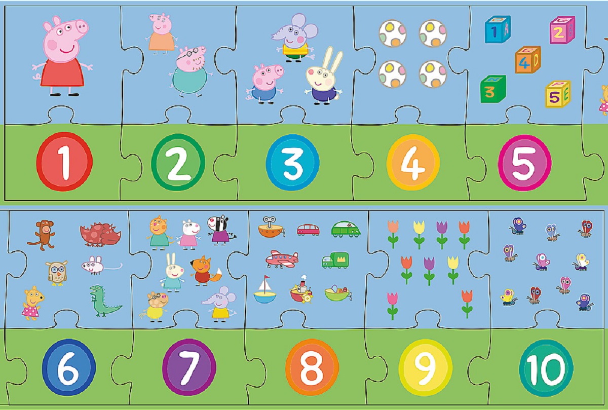 Puzzle 20 Peppa Pig: Numere