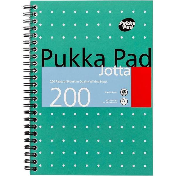 Caiet dictando A5 cu spirala: Pukka Pad. Metallic Jotta