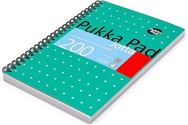 Caiet dictando A5 cu spirala: Pukka Pad. Metallic Jotta