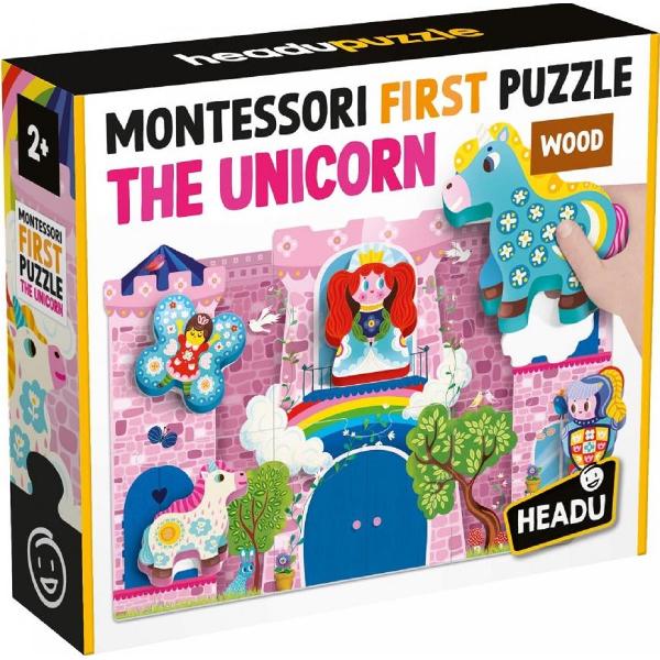 Primul meu puzzle Montessori cu unicorni