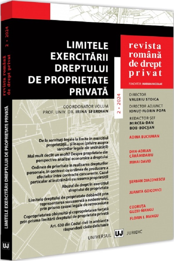 Revista Romana de Drept Privat Nr.2 din 2024