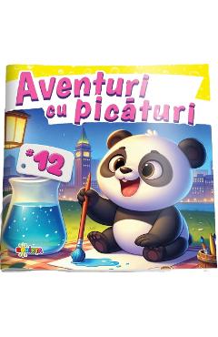 Coperta cărții 'Aventuri cu picături 12: Panda'