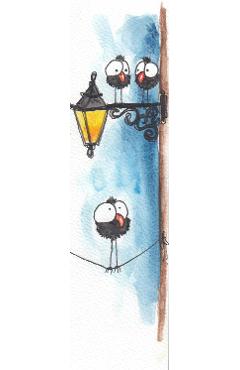 Imaginea produsului 'Semn de carte pictat manual: Felinar'