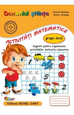 Coperta cărții Domeniul stiinte. Activitati matematice - Grupa mica - Cristina Beldianu, Estera Tintesan