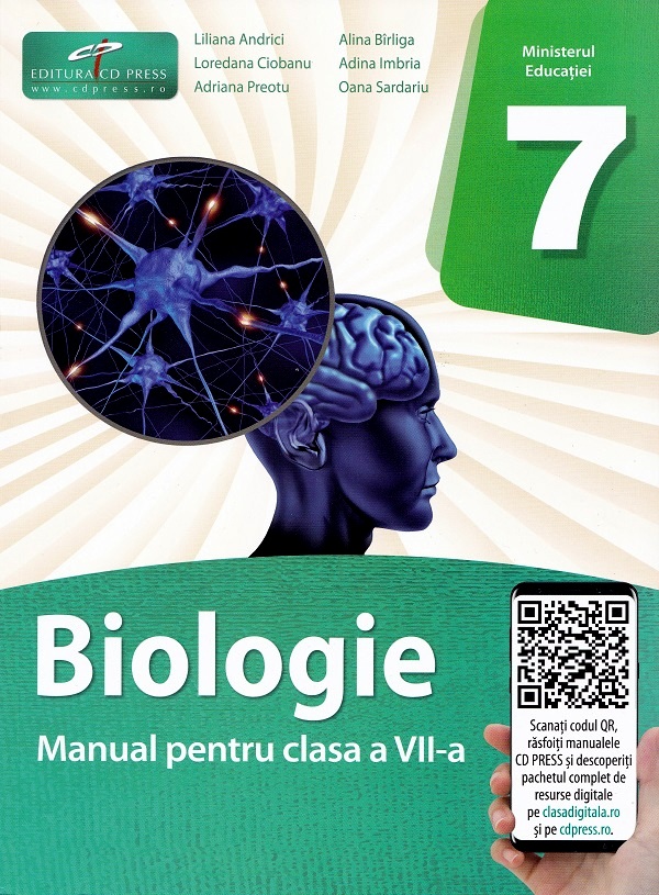 Biologie - Clasa 7 - Manual - Liliana Andrici, Alina Birliga, Loredana Ciobanu, Adina Imbria, Adriana Preotu, Oana Sardariu