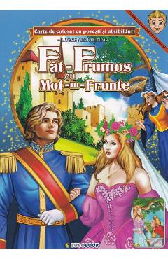 Poza produsului Fat-Frumos cu Mot-in-Frunte. Carte de colorat cu povesti si abtibilduri