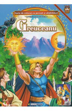 Poza produsului Greuceanu. Carte de colorat cu povesti si abtibilduri