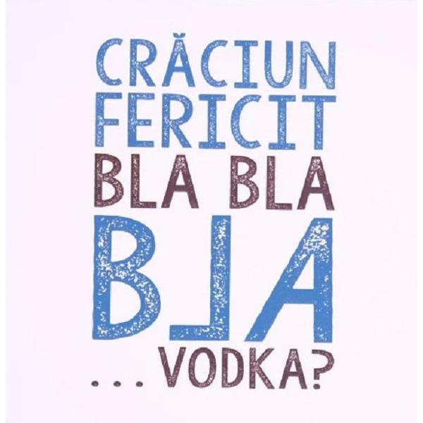 Felicitare cadou de Craciun: Vodka