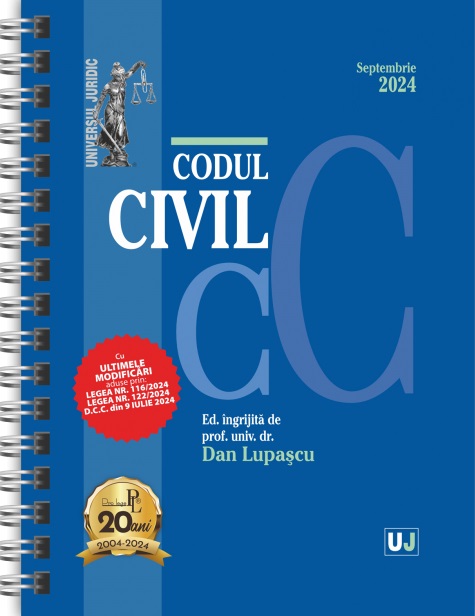 Codul civil Septembrie 2024 Ed. Spiralata - Dan Lupascu