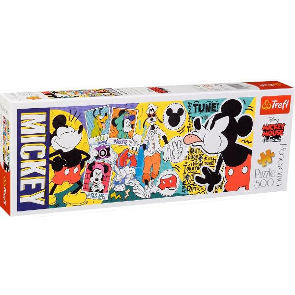 Puzzle 500 Panorama. Lengendarul Mickey Mouse