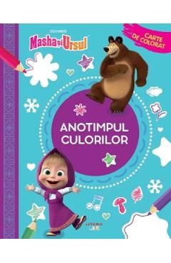 Poza produsului Masha si Ursul: Anotimpul culorilor. Carte de colorat