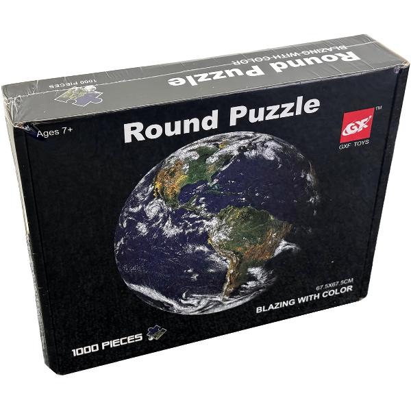 Puzzle rotund 1000 piese. Pamantul