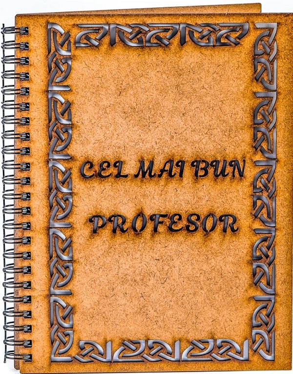 Agenda din lemn: Cel mai bun profesor