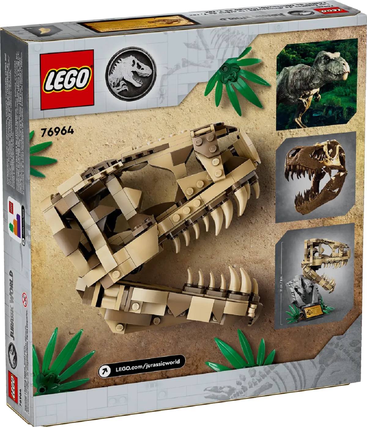 Lego Jurassic World: Fosile de dinozaur. Craniu de T-Rex