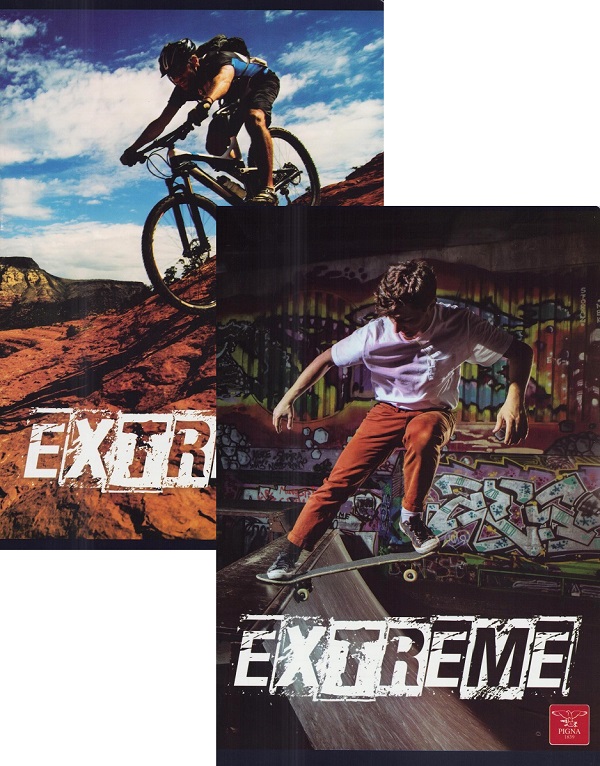 Set 2 caiete dictando A4: Extreme skate+Extreme bike