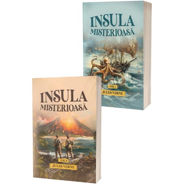 Pachet 2 Volume: Insula misterioasa - Jules Verne