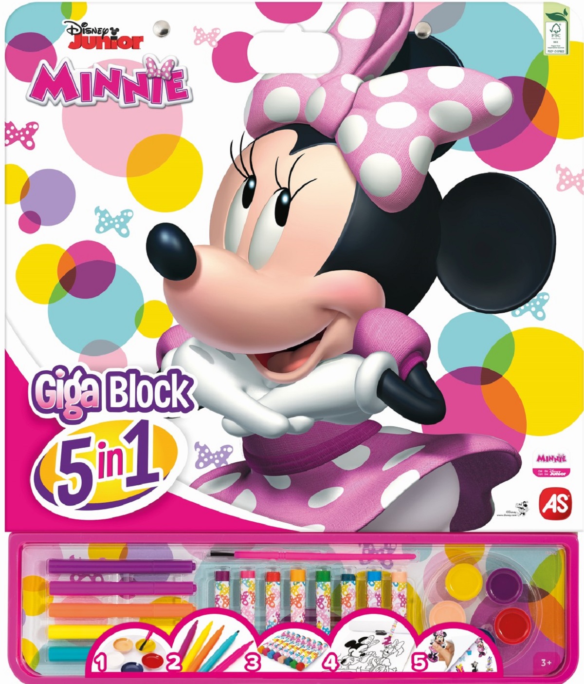 Set pentru desen. Giga block. Minnie 5 in 1