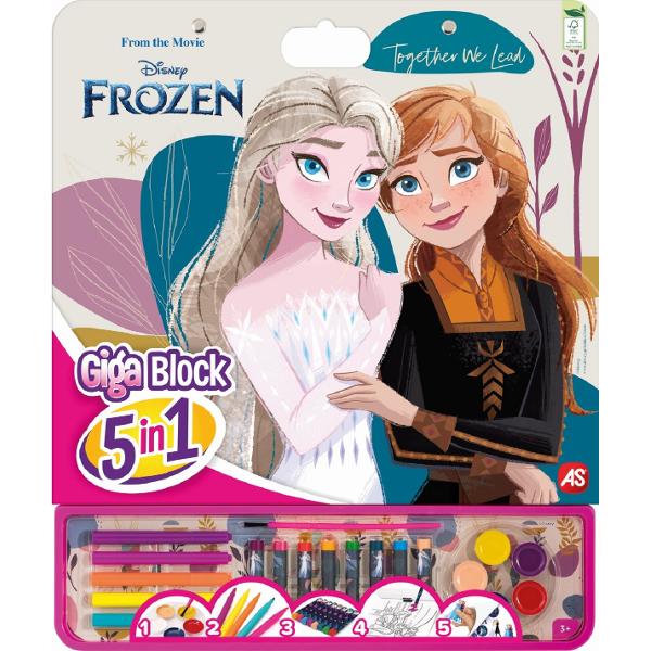 Set pentru desen. Giga block. Frozen 5 in 1