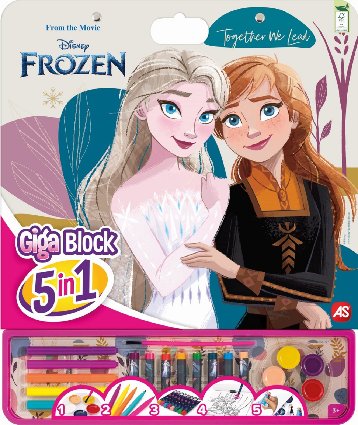 Set pentru desen. Giga block. Frozen 5 in 1