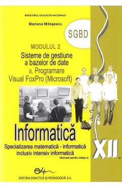 Poza produsului Informatica M2 - Clasa 12 - Manual - Mariana Milosescu