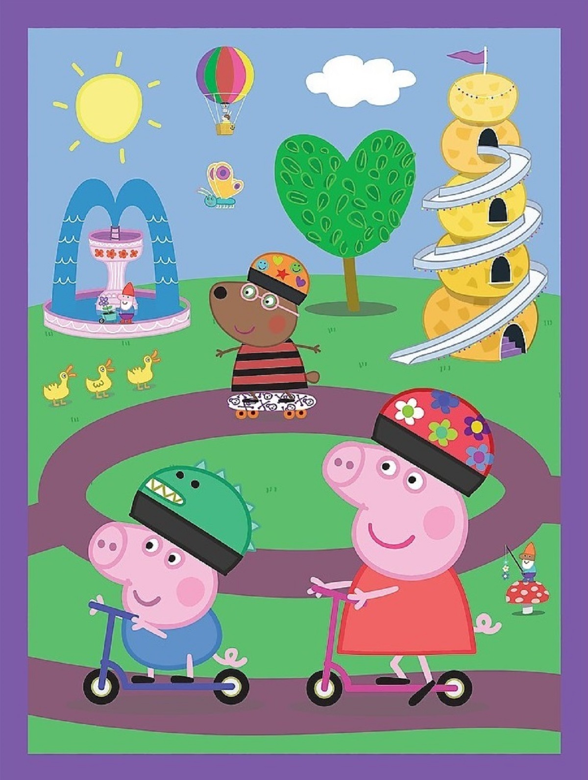 Puzzle 2 in 1: Memo Peppa Pig. Momentele fericite