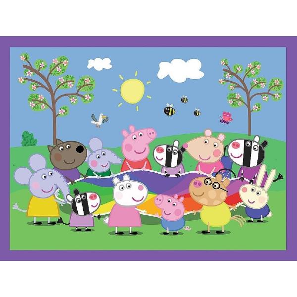 Puzzle 2 in 1: Memo Peppa Pig. Momentele fericite