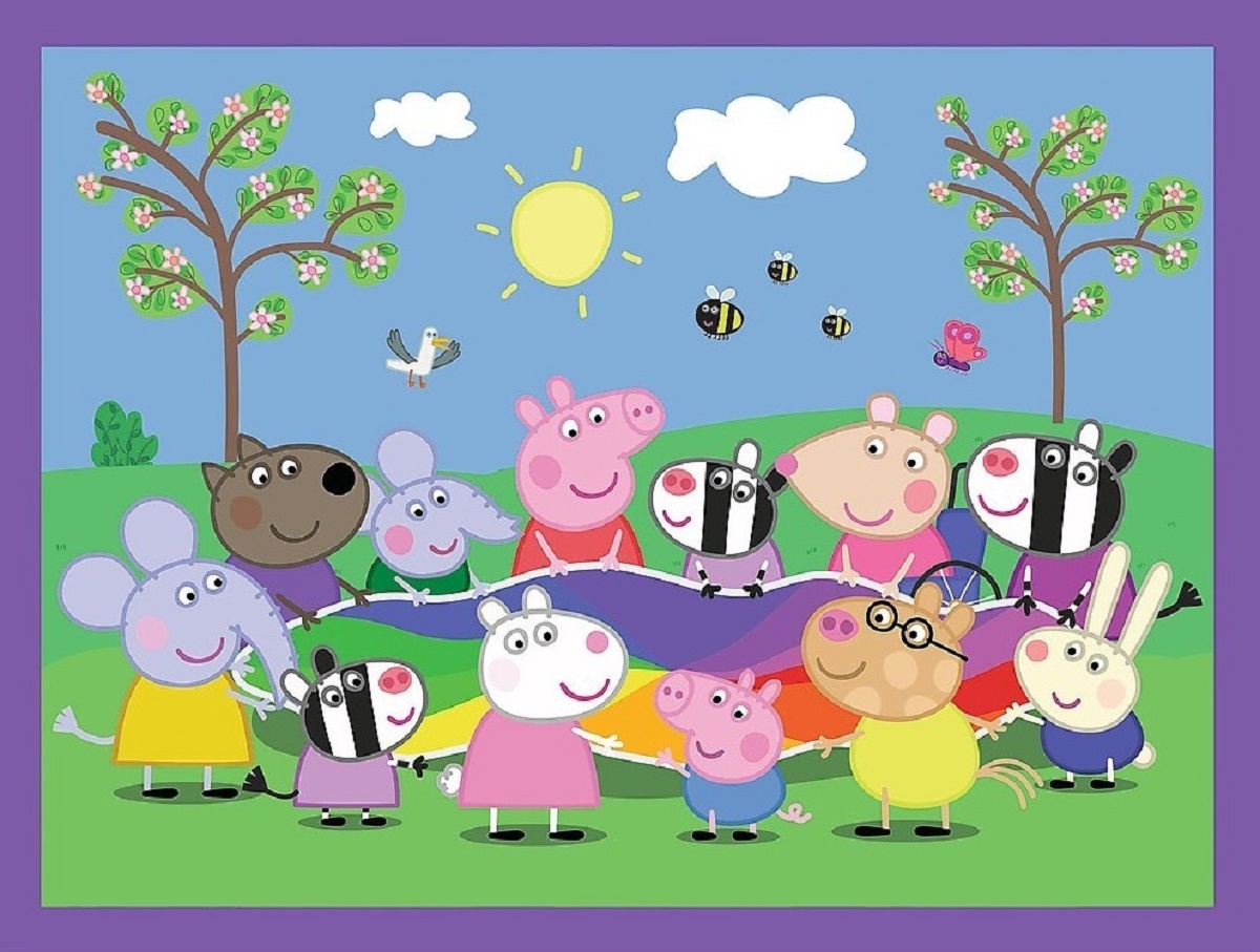 Puzzle 2 in 1: Memo Peppa Pig. Momentele fericite