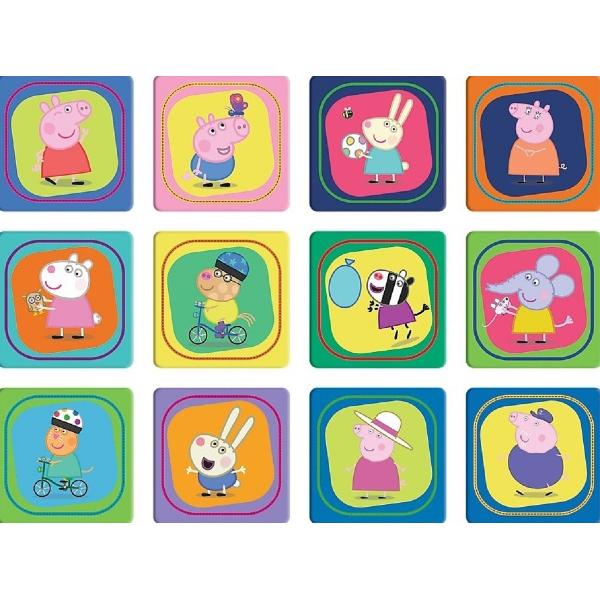 Puzzle 2 in 1: Memo Peppa Pig. Momentele fericite