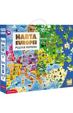 Imaginea produsului 'Puzzle 160: Hartă Europei'