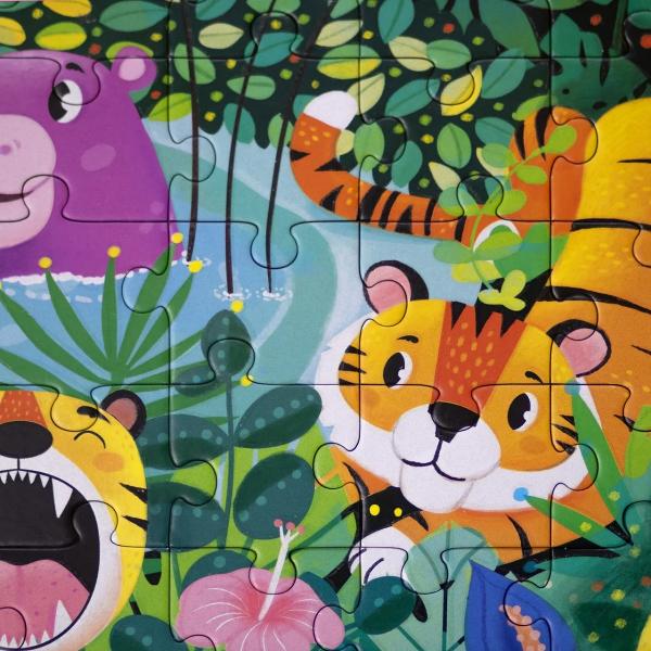 Puzzle fosforescent 120 piese. Jungla