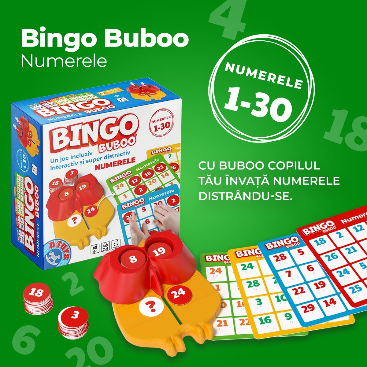 Bingo Buboo: Numerele. Braille