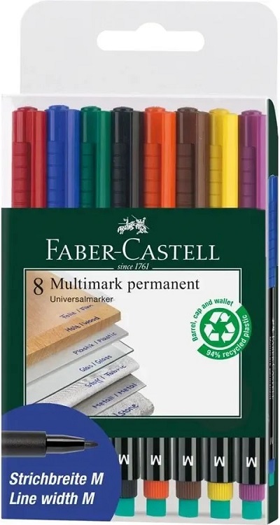 Set 8 markere permanente multimark M