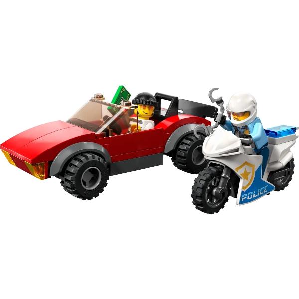 Lego City: Politist pe motocicleta in urmarirea unei masini